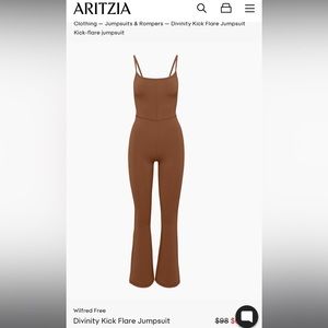 Aritizia Divinity Kick Flare Jumpsuit